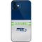 NFL Seattle Seahawks White Striped iPhone 12 Skin