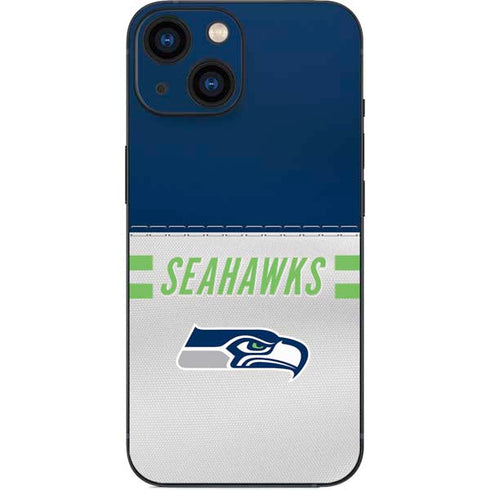 NFL Seattle Seahawks White Striped iPhone 13 Mini Skin