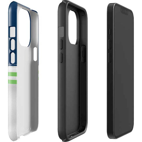 NFL Seattle Seahawks White Striped iPhone 13 Pro Impact Case