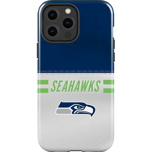 NFL Seattle Seahawks White Striped iPhone 13 Pro Max Impact Case