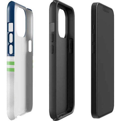 NFL Seattle Seahawks White Striped iPhone 13 Pro Max Impact Case