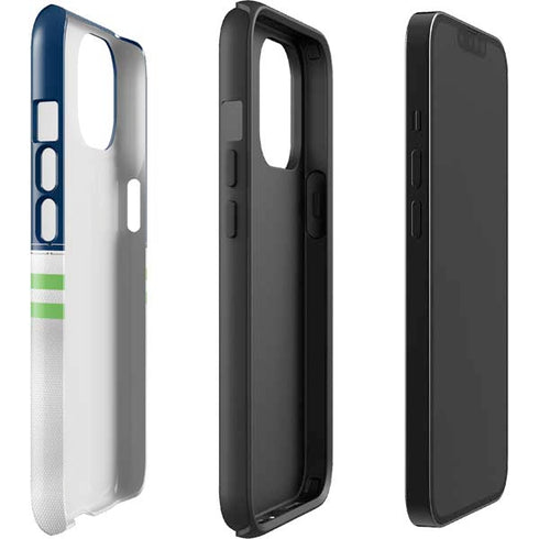 NFL Seattle Seahawks White Striped iPhone 14 Plus Impact Case
