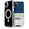 NFL Seattle Seahawks White Striped iPhone 14 Plus MagSafe Case