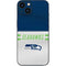 NFL Seattle Seahawks White Striped iPhone 15 Plus Skin