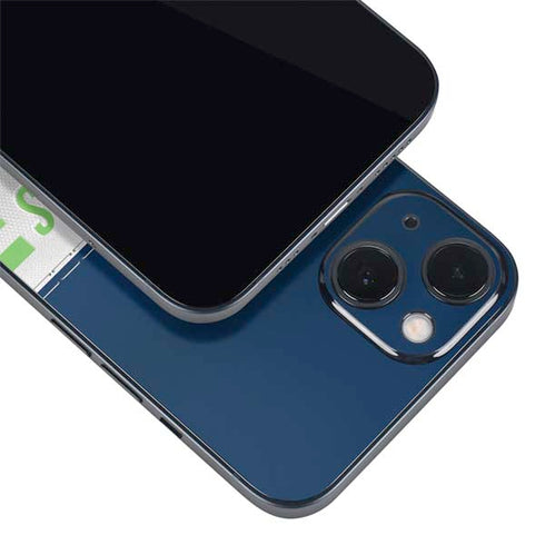 NFL Seattle Seahawks White Striped iPhone 14 Plus Skin