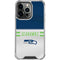 NFL Seattle Seahawks White Striped iPhone 14 Pro Clear Case