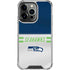 NFL Seattle Seahawks White Striped iPhone 14 Pro Clear Case