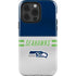 NFL Seattle Seahawks White Striped iPhone 15 Pro Impact Case