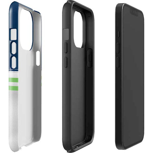 NFL Seattle Seahawks White Striped iPhone 14 Pro Impact Case