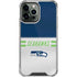 NFL Seattle Seahawks White Striped iPhone 15 Pro Max Clear Case