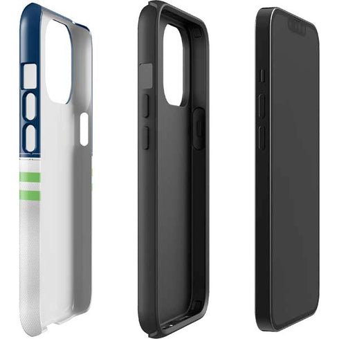 NFL Seattle Seahawks White Striped iPhone 15 Pro Max Impact Case