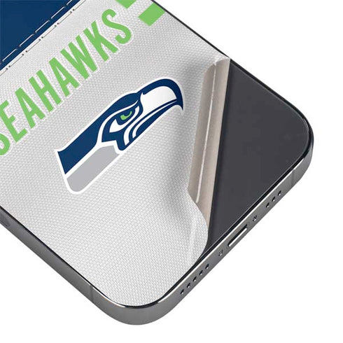 NFL Seattle Seahawks White Striped iPhone 14 Pro Max Skin