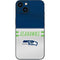 NFL Seattle Seahawks White Striped iPhone 14 Skin