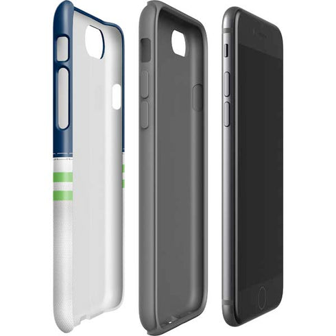 NFL Seattle Seahawks White Striped iPhone SE (2nd & 3rd Gen) Pro Case