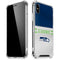 NFL Seattle Seahawks White Striped iPhone X/XS Clear Case