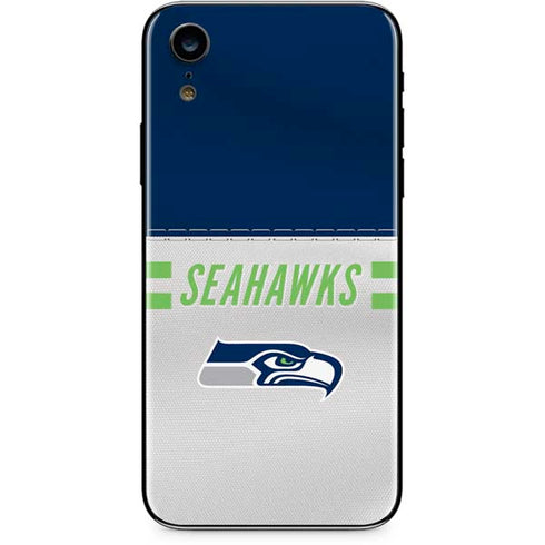 NFL Seattle Seahawks White Striped iPhone XR Skin