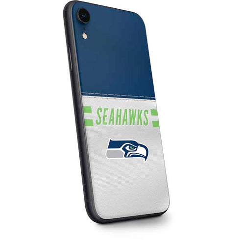NFL Seattle Seahawks White Striped iPhone XR Skin