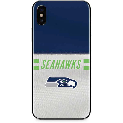 NFL Seattle Seahawks White Striped iPhone XS Max Skin