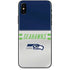 NFL Seattle Seahawks White Striped iPhone XS Skin