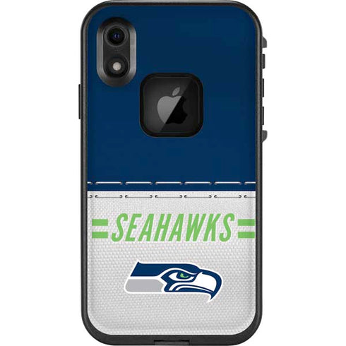 NFL Seattle Seahawks White Striped LifeProof Fre iPhone Skin