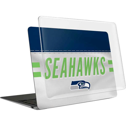 NFL Seattle Seahawks White Striped MacBook Air 13in M1 (2021) Case plus Skin