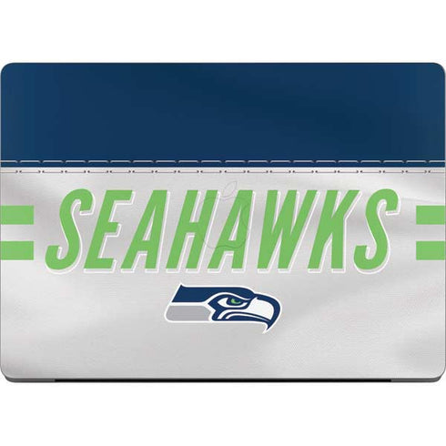 NFL Seattle Seahawks White Striped MacBook Pro 14in (2021-24) Skin