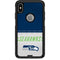 NFL Seattle Seahawks White Striped Otterbox Commuter iPhone Skin