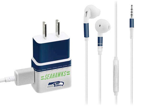 NFL Seattle Seahawks White Striped Phone Charger Skin