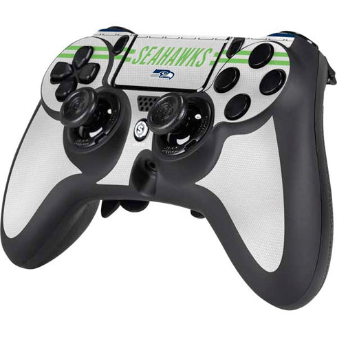 NFL Seattle Seahawks White Striped PS4/PC SCUF Impact Controller Skin