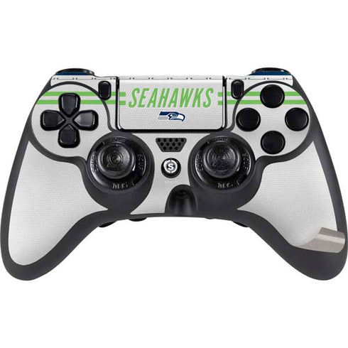 NFL Seattle Seahawks White Striped PS4/PC SCUF Impact Controller Skin