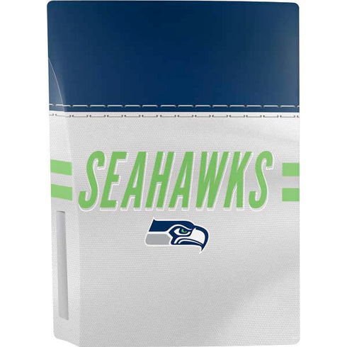 NFL Seattle Seahawks White Striped PS5 Console Skin