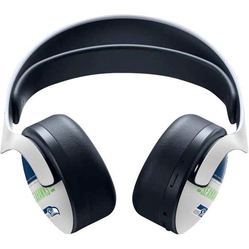 NFL Seattle Seahawks White Striped PULSE 3D Wireless Headset for PS5 Skin