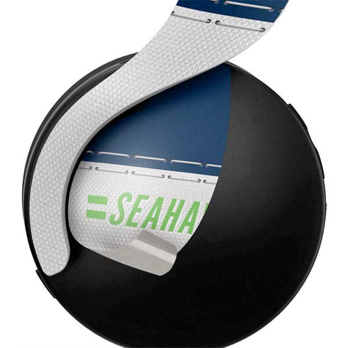 NFL Seattle Seahawks White Striped PULSE 3D Wireless Headset for PS5 Skin