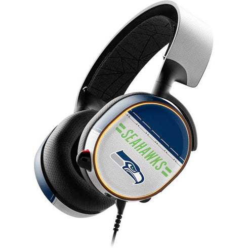 NFL Seattle Seahawks White Striped SteelSeries Arctis 5 Skin