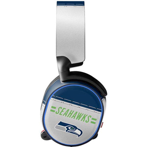 NFL Seattle Seahawks White Striped SteelSeries Arctis 5 Skin