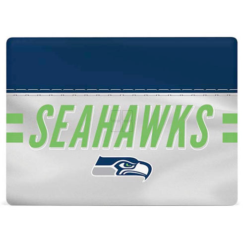 NFL Seattle Seahawks White Striped Surface Laptop 2 Skin