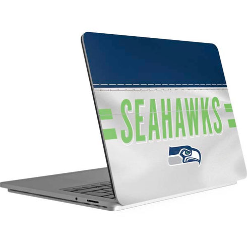 NFL Seattle Seahawks White Striped Surface Laptop Studio Skin