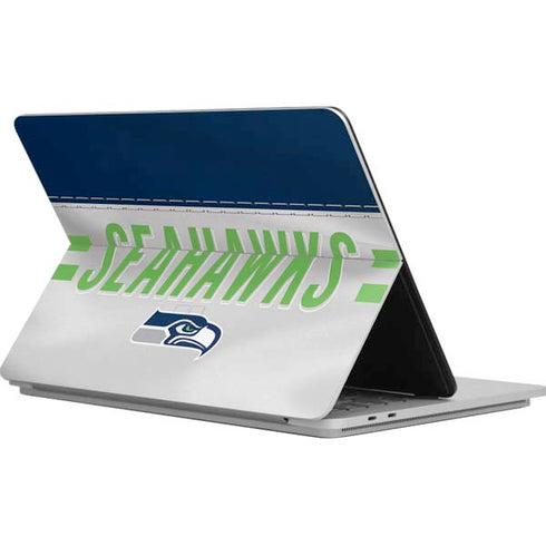 NFL Seattle Seahawks White Striped Surface Laptop Studio Skin