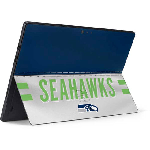 NFL Seattle Seahawks White Striped Surface Pro 6 Skin