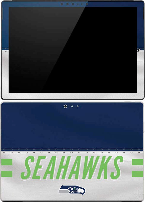 NFL Seattle Seahawks White Striped Surface Pro (2017) Skin