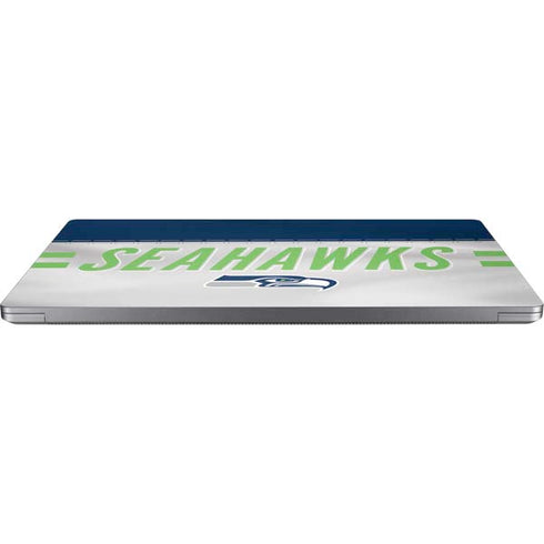 NFL Seattle Seahawks White Striped Universal Laptop 13in (10.6 x 7.6in) Skin