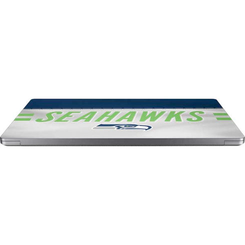 NFL Seattle Seahawks White Striped Universal Laptop 14in (11.4 x 8.2in) Skin