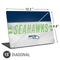 NFL Seattle Seahawks White Striped Universal Laptop 15in (12.2 x 8.8in) Skin