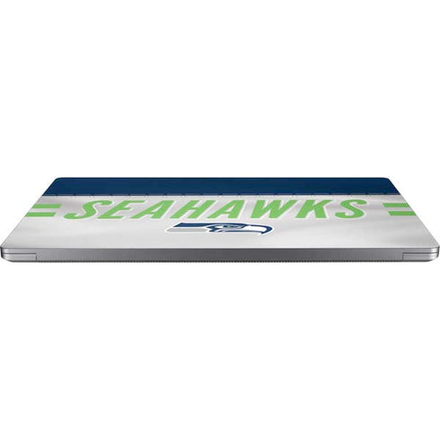 NFL Seattle Seahawks White Striped Universal Laptop 15in (12.2 x 8.8in) Skin