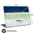 NFL Seattle Seahawks White Striped Universal Laptop 16in (13 x 9.4in) Skin