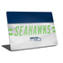 NFL Seattle Seahawks White Striped Universal Laptop 18in (14.6 x 10.6in) Skin