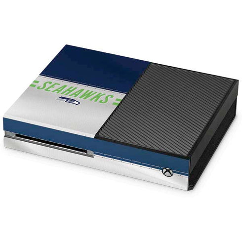 NFL Seattle Seahawks White Striped Xbox One Console Skin