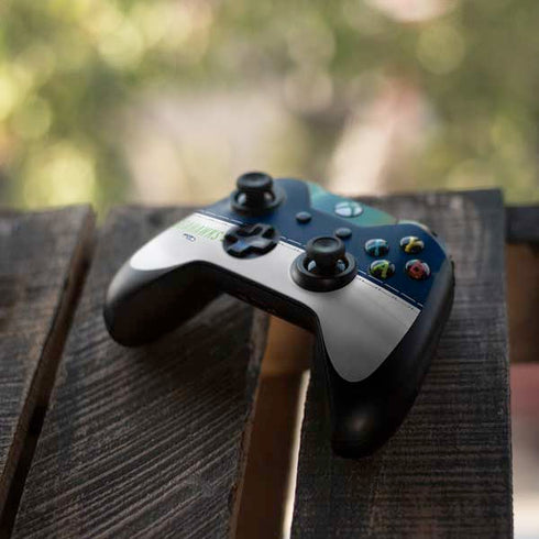 NFL Seattle Seahawks White Striped Xbox One Controller Skin