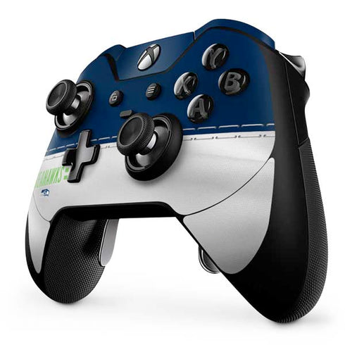 NFL Seattle Seahawks White Striped Xbox One Elite Controller Skin