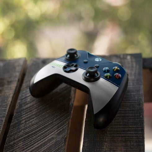 NFL Seattle Seahawks White Striped Xbox One X Controller Skin
